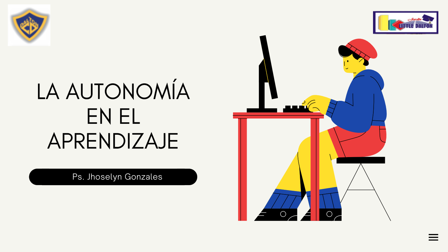 LA AUTONOMÍA EN EL APRENDIZAJE